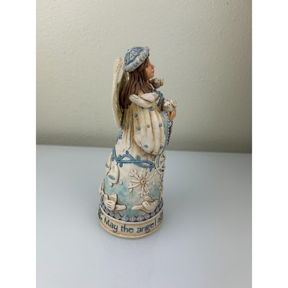 Copper Honey Farms Peace Angel 33130 Figure Linda Jacque Blue Doves Farmhouse - Picture 6 of 16